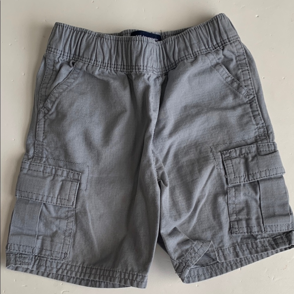 The Children Place Gray Khaki Shorts Boys 18-24 Months